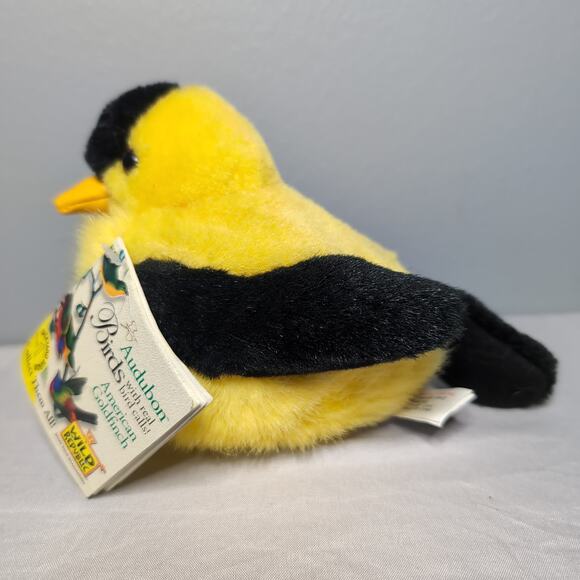 Audubon Birds American Goldfinch Wild Republic Realistic Plush Stuffed NO SOUND - Picture 2 of 11